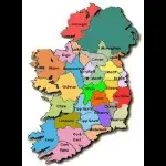 Map of Ireland’s 26 counties